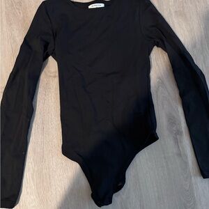 Black Long Sleeve Kids One Piece
